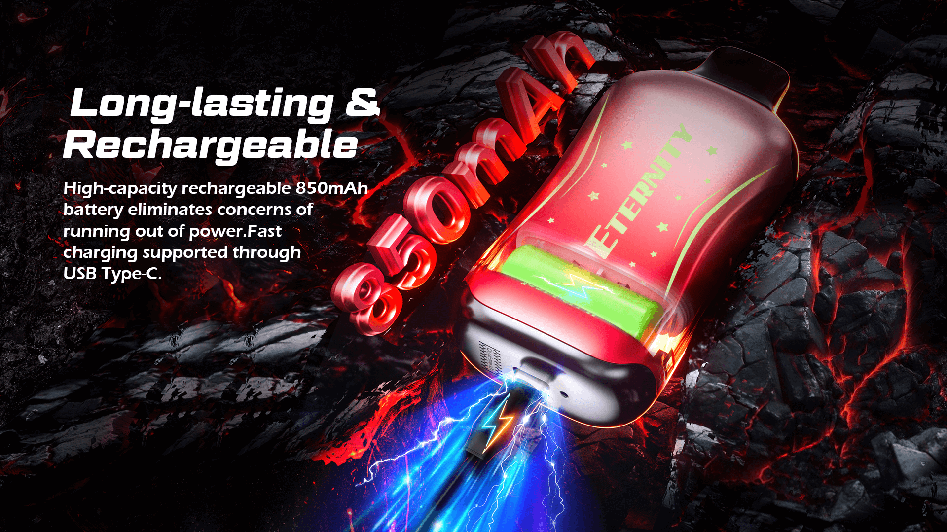 MOBO ETERNITY disposable e-cigarette – 5% nicotine, smart display, long-lasting battery, Perfect for on-the-go use and daily carry.
