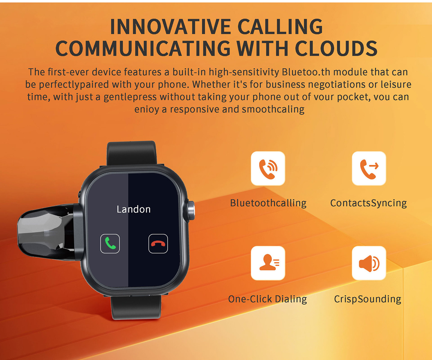 Vape Watch: Bluetooth Calling, Contact Syncing Feature