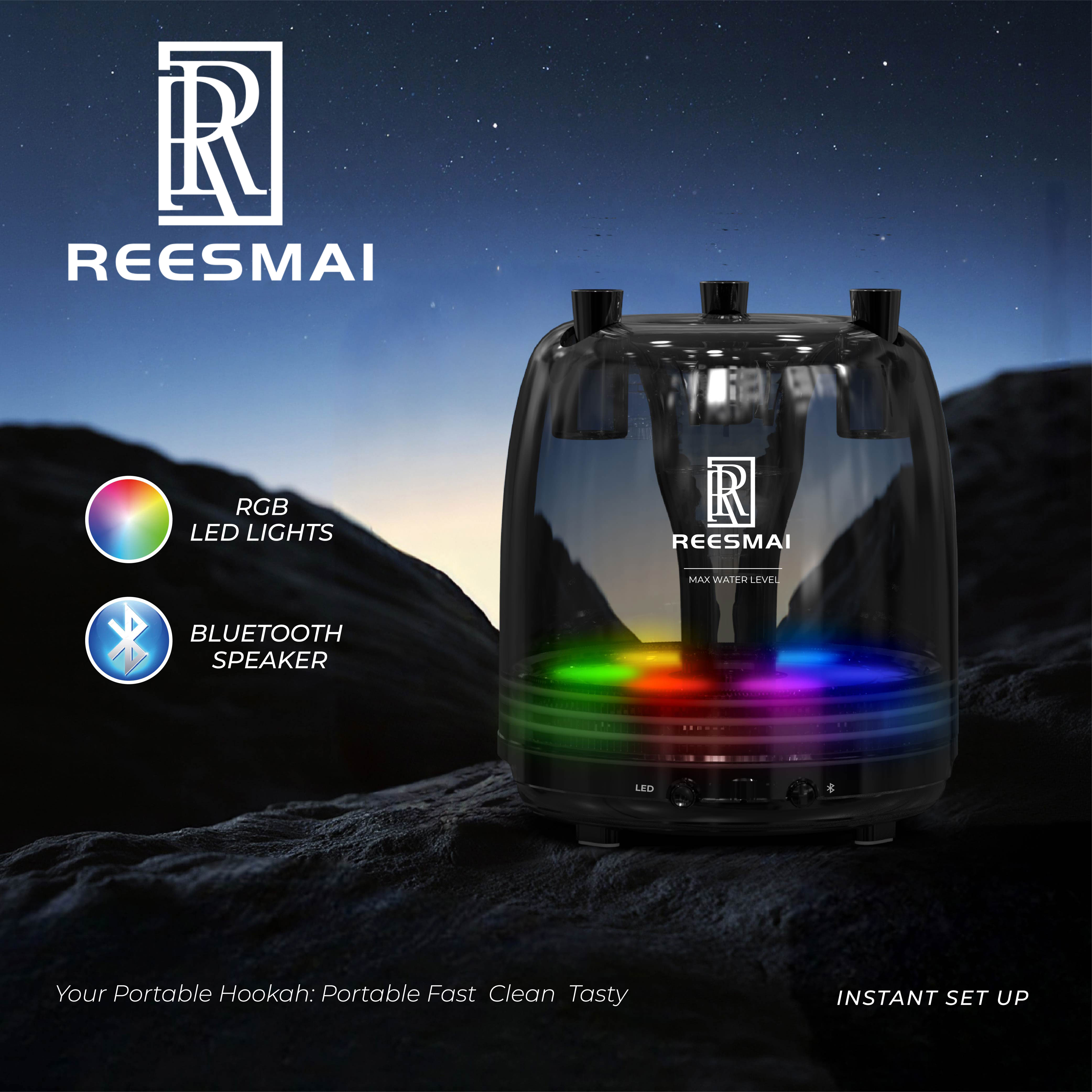 Support RGB led light adjustment and Bluetooth speaker Product Appearance and Function Show